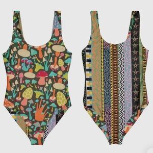 Big Fungus Mushroom Irreversible Swim One Piece